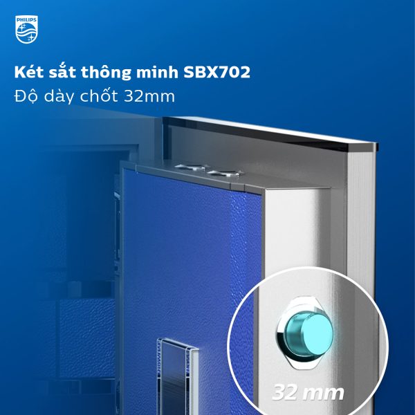 KÉT SẮT THÔNG MINH PHILIPS SBX702-ABX - Ảnh 5