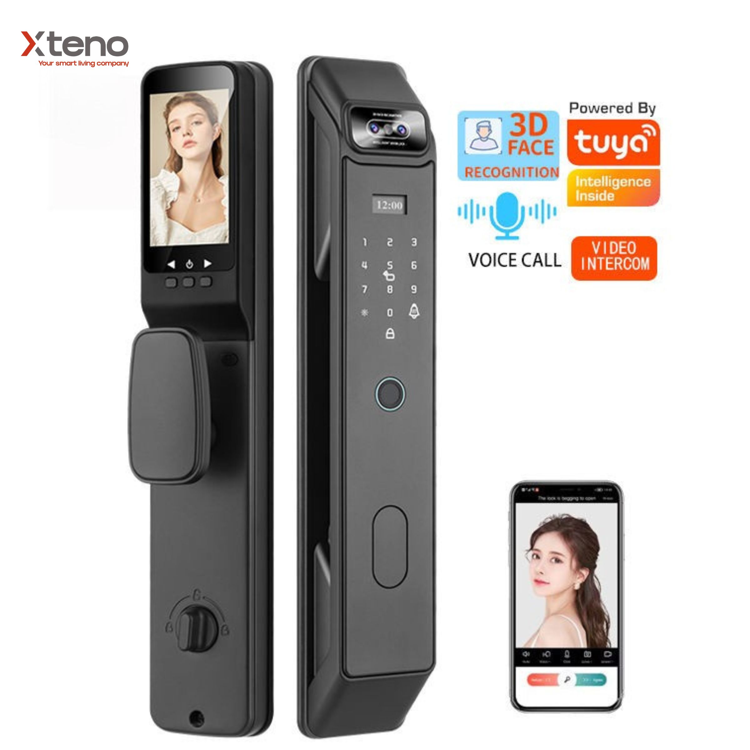 KHOÁ CỬA THÔNG MINH NHẬN DIỆN TĨNH MẠCH XTENO X80 - Ảnh 2