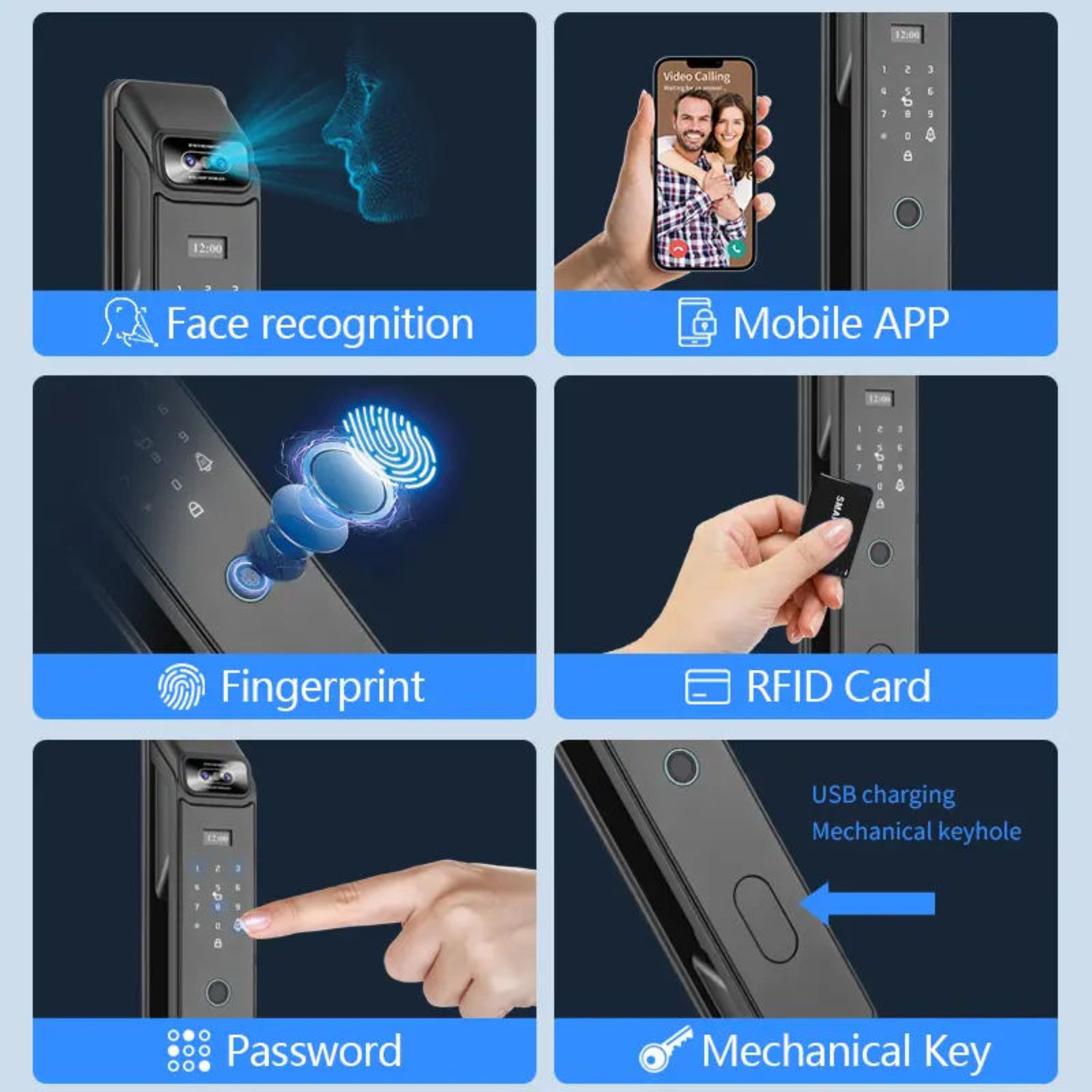 KHOÁ CỬA THÔNG MINH NHẬN DIỆN TĨNH MẠCH XTENO X80 - Ảnh 3