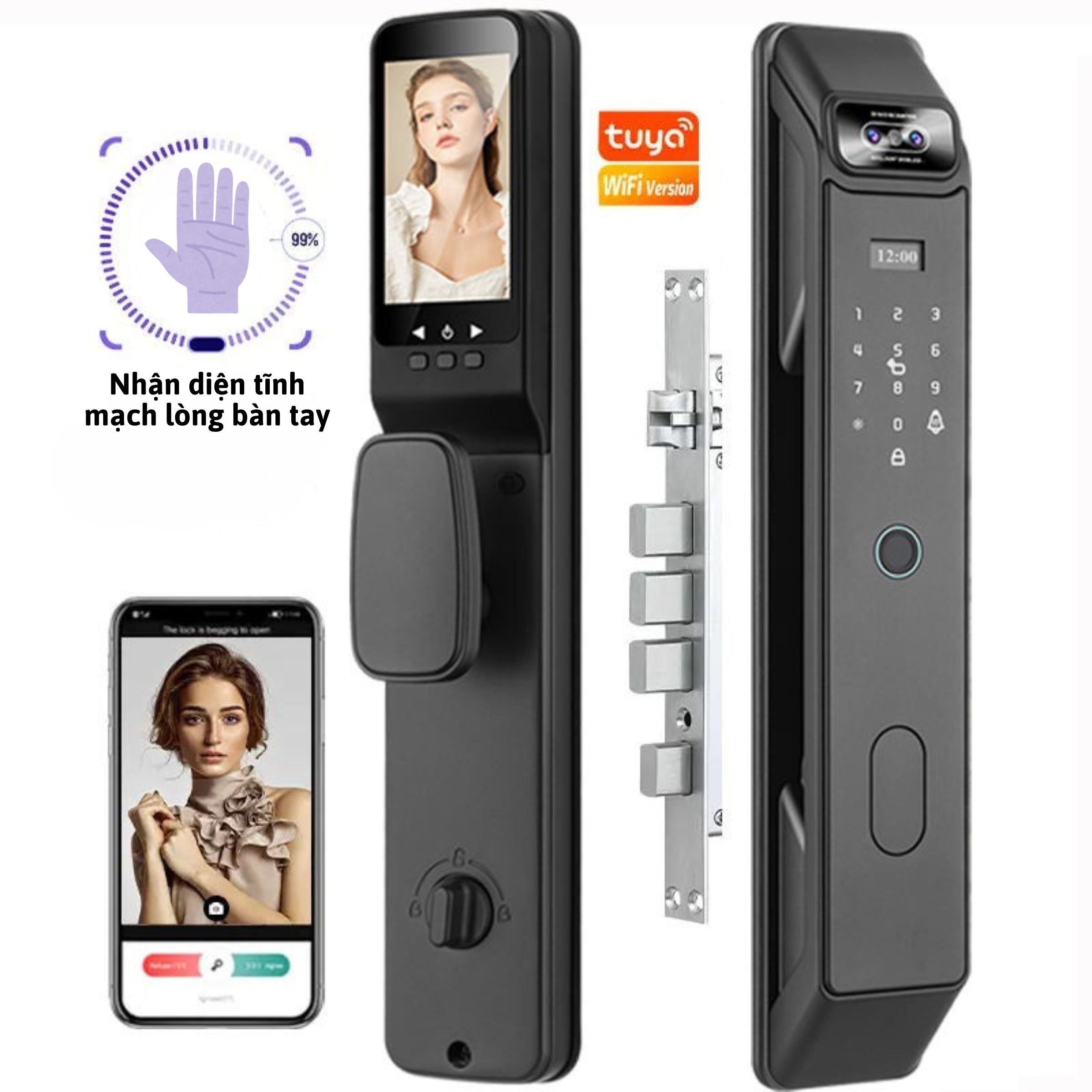 KHOÁ CỬA THÔNG MINH NHẬN DIỆN TĨNH MẠCH XTENO X80 - Ảnh 4