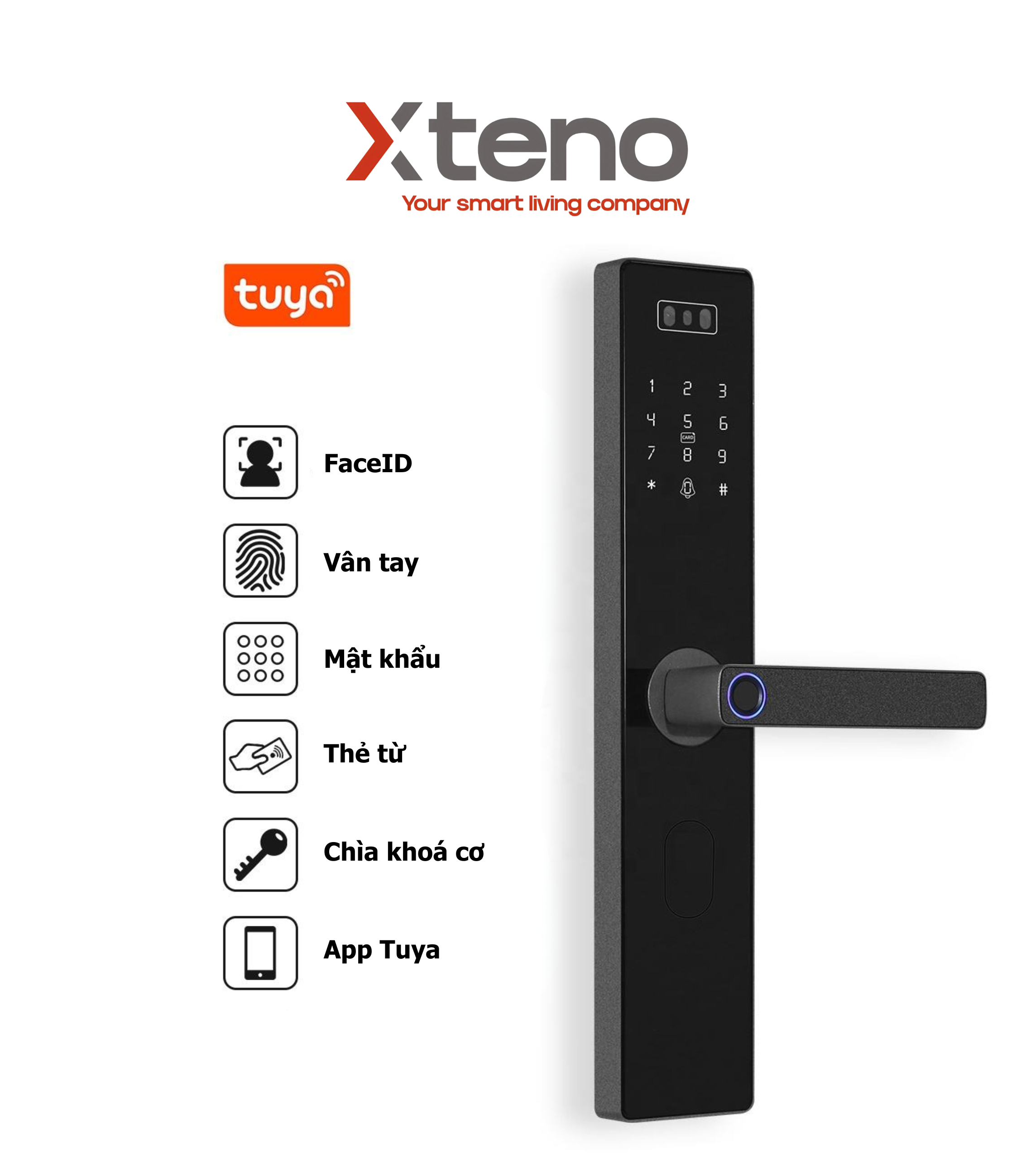 KHOÁ CỬA THÔNG MINH XTENO H10 PRO - Ảnh 2