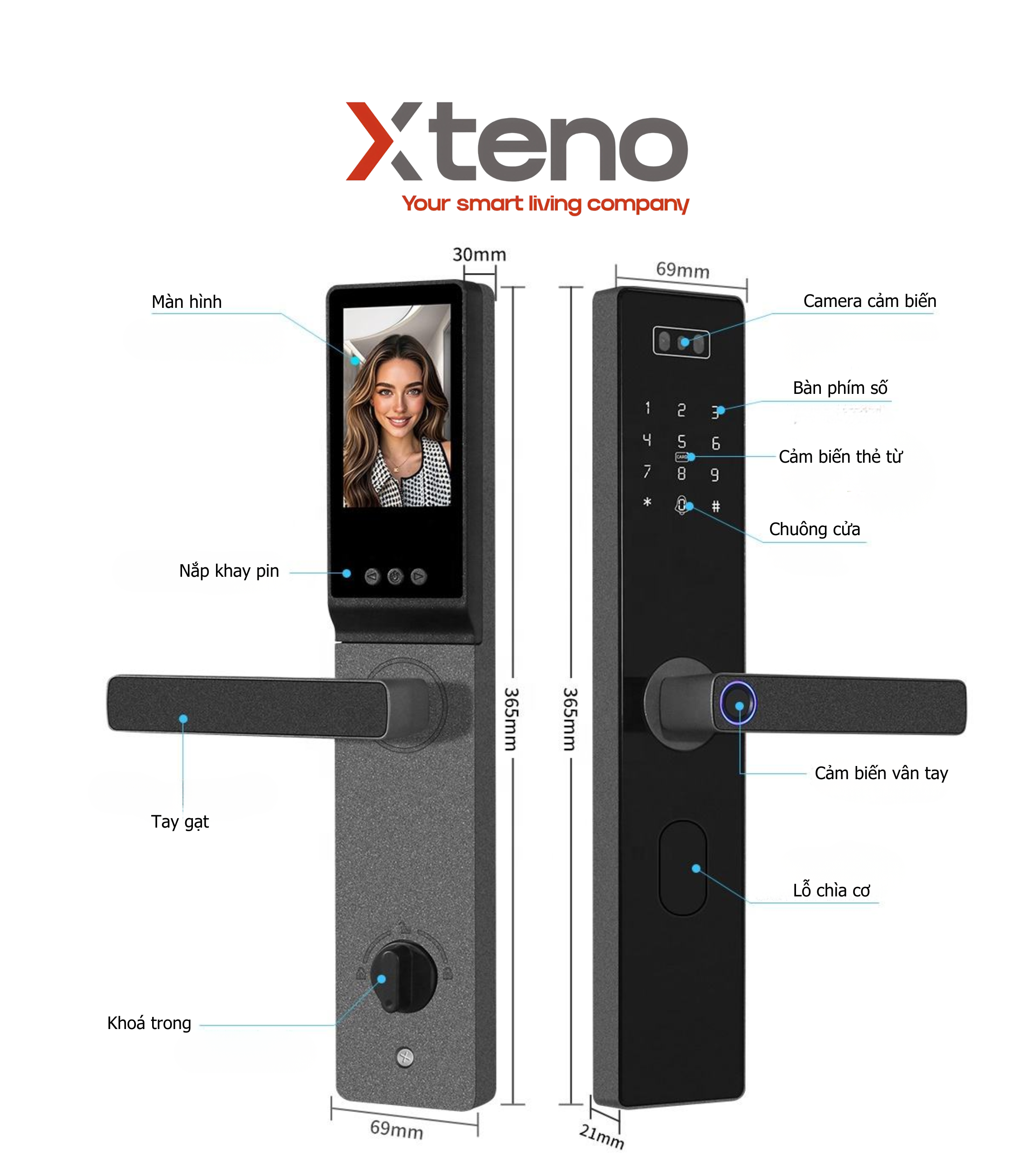 KHOÁ CỬA THÔNG MINH XTENO H10 PRO - Ảnh 4