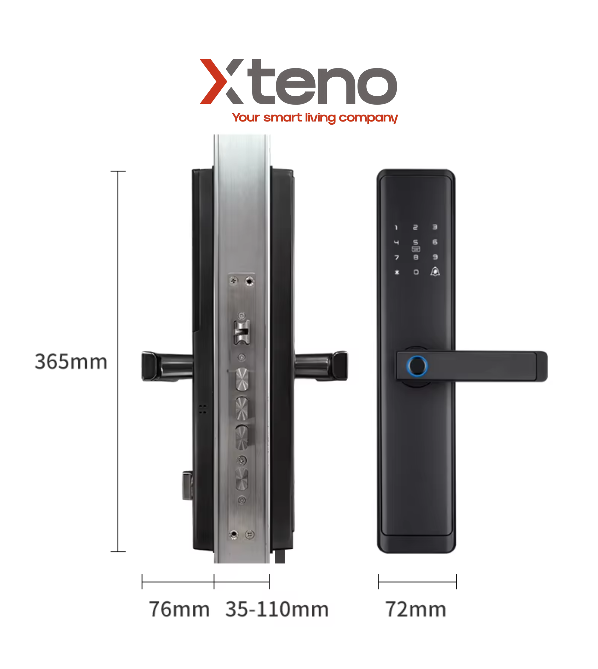 KHOÁ CỬA THÔNG MINH XTENO H9S - Ảnh 3