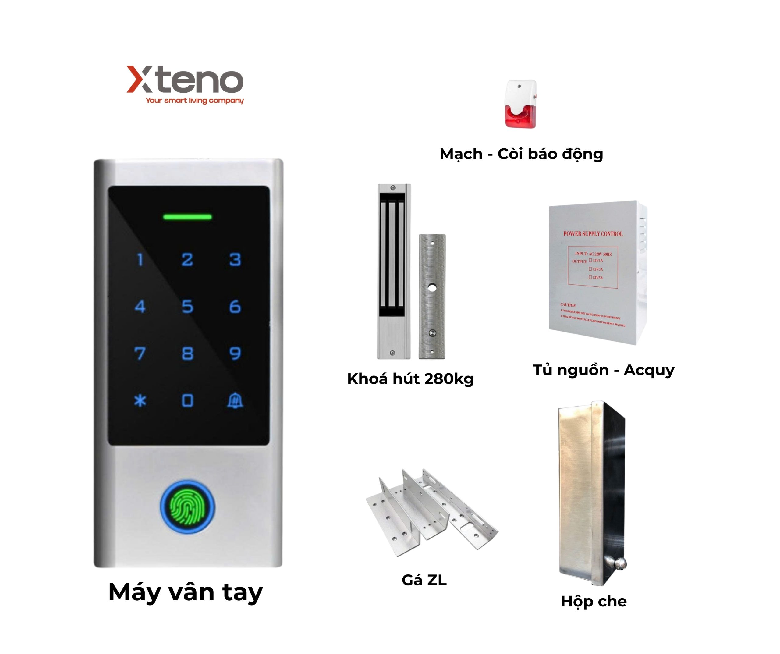 BỘ KHOÁ CỔNG HÍT THÔNG MINH XTENO CS10