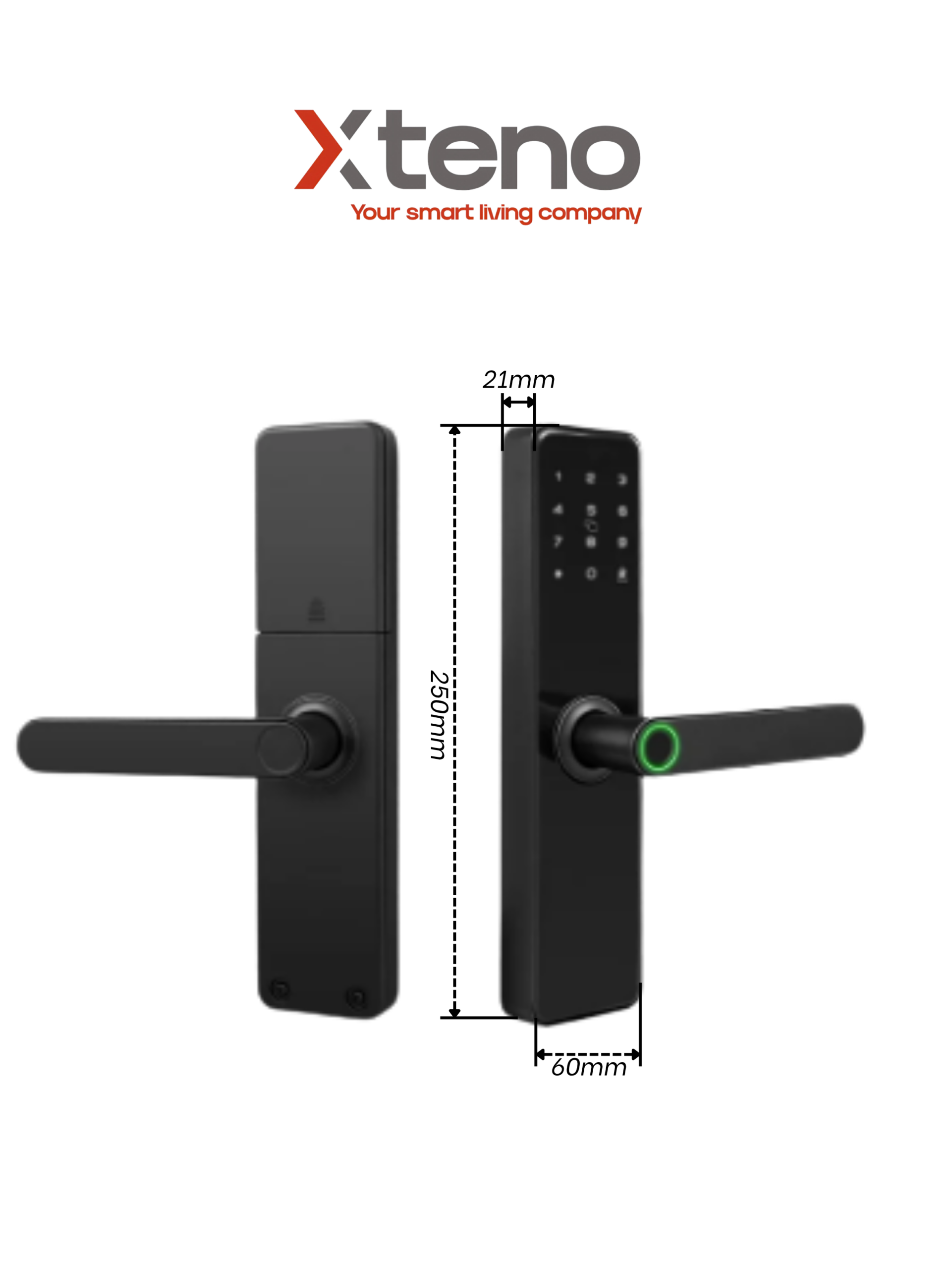 Khóa Cửa Thông Minh vân tay XTENO P60 - Ảnh 2
